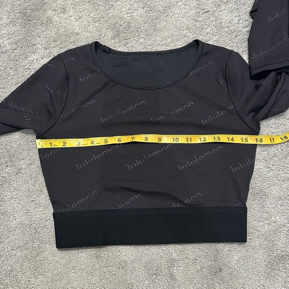 Lululemon Wunder Train Cropped Top Long Sleeve *Special Edition 6/8 Gym Workout - Picture 7 of 7